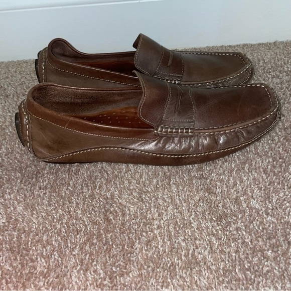 Clarks Driving Loafers Men\'s 12M Brown Leather Slip On Moccasin Shoes‎ 71281 main image 7